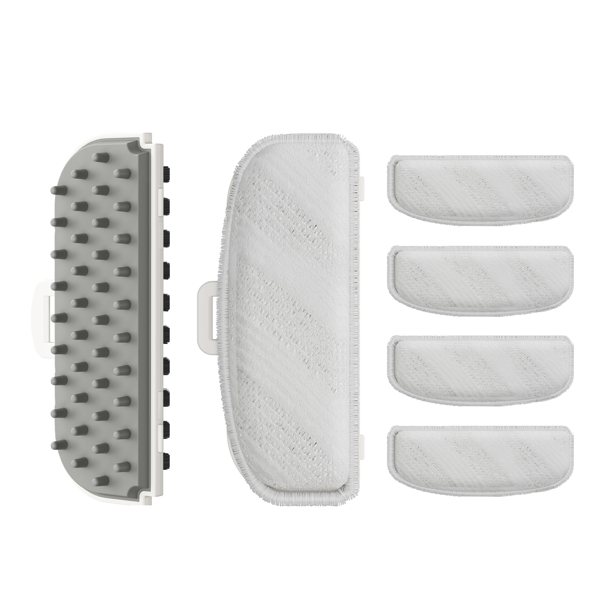 Y100/Y100Steam Wide Brush Set: 2-in-1 Brush Plate*1 +Fabric Brush*1 +Fabric*4